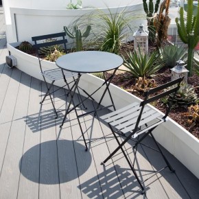 Комплект садовой мебели OTS-001R (стол + 2 стула) металл в Лысьве - lysva.ok-mebel.com | фото 2