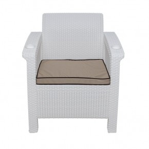 Комплект уличной мебели Yalta Premium Terrace Set (Ялта) белый (+подушки под спину) в Лысьве - lysva.ok-mebel.com | фото 6
