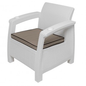 Комплект уличной мебели Yalta Premium Terrace Set (Ялта) белый (+подушки под спину) в Лысьве - lysva.ok-mebel.com | фото 7
