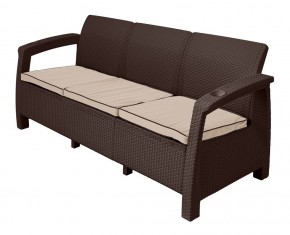 Комплект уличной мебели Yalta Premium Terrace Triple Set (Ялта) шоколадный (+подушки под спину) в Лысьве - lysva.ok-mebel.com | фото 2