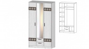 КОСТА-РИКА Шкаф 3-х створчатый (анкор светлый) в Лысьве - lysva.ok-mebel.com | фото