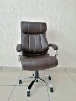 Кресло Barneo K-303 для руководителя (коричневая экокожа) в Лысьве - lysva.ok-mebel.com | фото 1