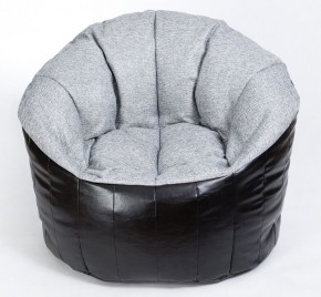 Кресло бескаркасное Релакс Люкс (Серый/Черный) в Лысьве - lysva.ok-mebel.com | фото 1
