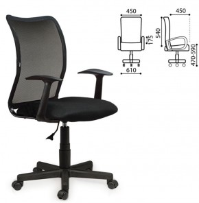 Кресло BRABIX "Spring MG-307" (черное TW) 531406 в Лысьве - lysva.ok-mebel.com | фото 2
