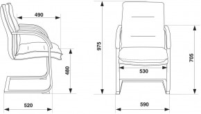 Кресло Бюрократ T-9927SL-LOW-V/BLACK в Лысьве - lysva.ok-mebel.com | фото 4