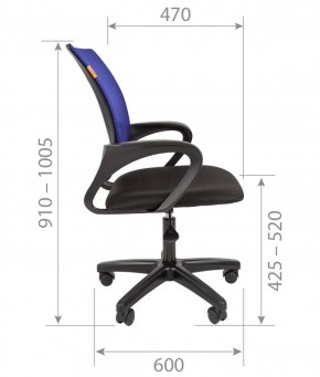 Кресло для оператора CHAIRMAN 696  LT (ткань стандарт 15-21/сетка TW-01) в Лысьве - lysva.ok-mebel.com | фото 5