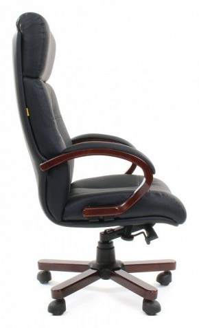 Кресло для руководителя Chairman 421 черный/орех темный, черный в Лысьве - lysva.ok-mebel.com | фото 3