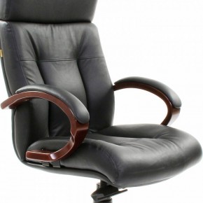 Кресло для руководителя Chairman 421 черный/орех темный, черный в Лысьве - lysva.ok-mebel.com | фото 6