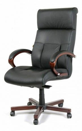 Кресло для руководителя Chairman 421 черный/орех темный, черный в Лысьве - lysva.ok-mebel.com | фото 7