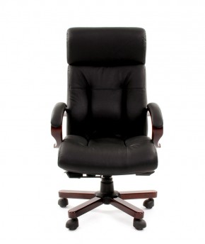 Кресло для руководителя CHAIRMAN  421 (Натуральная кожа) Черное в Лысьве - lysva.ok-mebel.com | фото 2