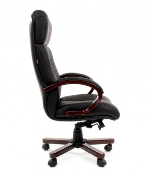 Кресло для руководителя CHAIRMAN  421 (Натуральная кожа) Черное в Лысьве - lysva.ok-mebel.com | фото 3