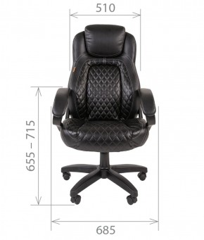 Кресло для руководителя  CHAIRMAN 432 (Экокожа черная) в Лысьве - lysva.ok-mebel.com | фото 4