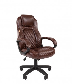Кресло для руководителя  CHAIRMAN 432 (Экокожа коричневая) в Лысьве - lysva.ok-mebel.com | фото