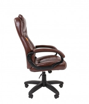 Кресло для руководителя  CHAIRMAN 432 (Экокожа коричневая) в Лысьве - lysva.ok-mebel.com | фото 3