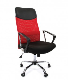 Кресло для руководителя CHAIRMAN 610 N (15-21 черный/сетка красный) в Лысьве - lysva.ok-mebel.com | фото 1