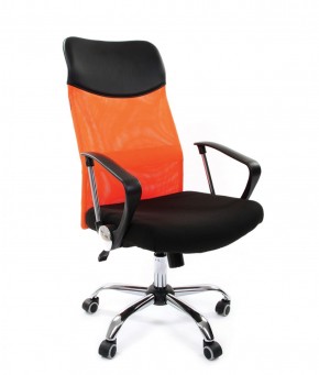 Кресло для руководителя CHAIRMAN 610 N (15-21 черный/сетка оранжевый) в Лысьве - lysva.ok-mebel.com | фото 1
