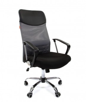 Кресло для руководителя CHAIRMAN 610 N(15-21 черный/сетка серый) в Лысьве - lysva.ok-mebel.com | фото 1