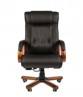 Кресло для руководителя CHAIRMAN  653 (Кожа) Черное в Лысьве - lysva.ok-mebel.com | фото 2