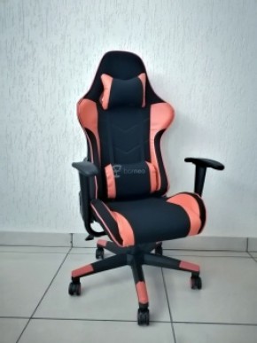 Кресло геймерское Barneo K-50 (черная сетка оранжевые вставки) в Лысьве - lysva.ok-mebel.com | фото