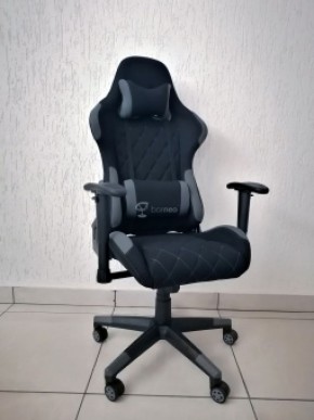Кресло геймерское Barneo K-51 (черная ткань серые вставки) в Лысьве - lysva.ok-mebel.com | фото 1