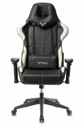 Кресло игровое Бюрократ VIKING 5 AERO WHITE черный/белый в Лысьве - lysva.ok-mebel.com | фото 3