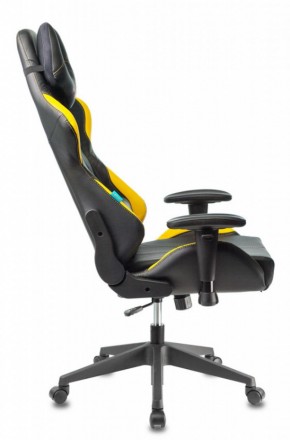 Кресло игровое Бюрократ VIKING 5 AERO YELLOW черный/желтый в Лысьве - lysva.ok-mebel.com | фото 2