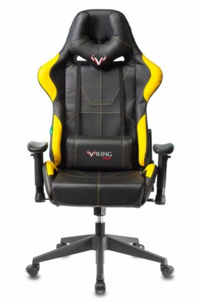 Кресло игровое Бюрократ VIKING 5 AERO YELLOW черный/желтый в Лысьве - lysva.ok-mebel.com | фото 3
