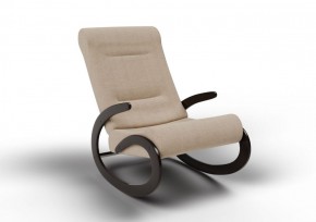 Кресло-качалка Мальта 10-Т-П (ткань/венге) ПЕСОК в Лысьве - lysva.ok-mebel.com | фото