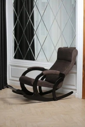 Кресло-качалка МАРСЕЛЬ 33-Т-AC (кофе) в Лысьве - lysva.ok-mebel.com | фото 3