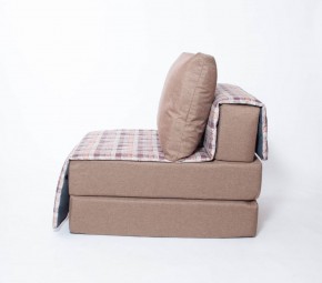Кресло-кровать бескаркасное Харви (коричневый-квадро беж) в Лысьве - lysva.ok-mebel.com | фото 2