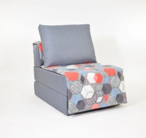 Кресло-кровать бескаркасное Харви (серый-геометрия слейт) в Лысьве - lysva.ok-mebel.com | фото 1