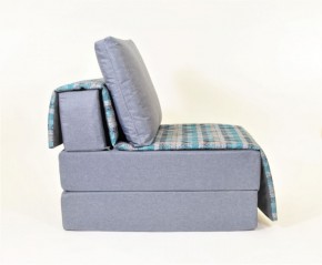 Кресло-кровать бескаркасное Харви (серый-квадро азур) в Лысьве - lysva.ok-mebel.com | фото 2