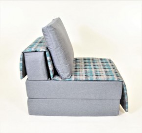 Кресло-кровать бескаркасное Харви (серый-квадро азур) в Лысьве - lysva.ok-mebel.com | фото 3