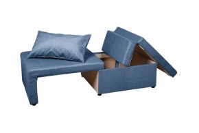 Кресло-кровать Милена (синий) Велюр в Лысьве - lysva.ok-mebel.com | фото 3