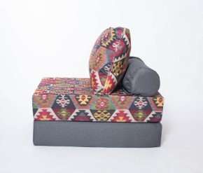 Кресло-кровать-пуф бескаркасное Прайм (мехико серый-графит) в Лысьве - lysva.ok-mebel.com | фото
