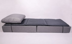 Кресло-кровать-пуф бескаркасное Прайм (мехико серый-графит) в Лысьве - lysva.ok-mebel.com | фото 3