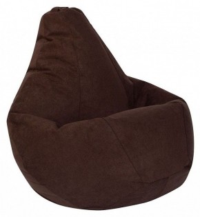 Кресло-мешок Коричневый Велюр XL в Лысьве - lysva.ok-mebel.com | фото