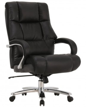 Кресло офисное BRABIX PREMIUM "Bomer HD-007" (рециклированная кожа, хром, черное) 531939 в Лысьве - lysva.ok-mebel.com | фото 1