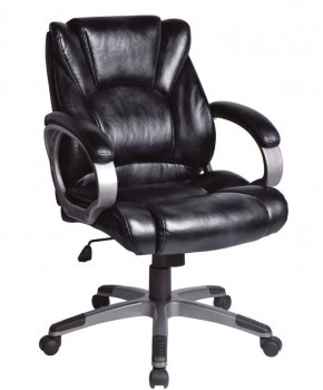 Кресло офисное BRABIX "Eldorado EX-504", экокожа, черное, 530874 в Лысьве - lysva.ok-mebel.com | фото 1