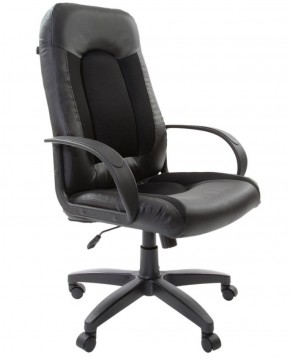 Кресло офисное BRABIX "Strike EX-525" (экокожа черная, ткань черная) 531381 в Лысьве - lysva.ok-mebel.com | фото