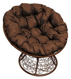 Кресло "ПАПАСАН" ротанг (каркас коричневый) в Лысьве - lysva.ok-mebel.com | фото 1
