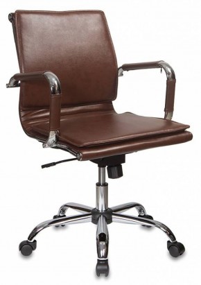 Кресло руководителя Бюрократ CH-993-LOW/BROWN коричневый в Лысьве - lysva.ok-mebel.com | фото