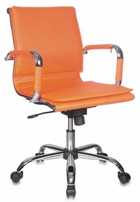 Кресло руководителя Бюрократ CH-993-LOW/ORANGE оранжевый в Лысьве - lysva.ok-mebel.com | фото 1