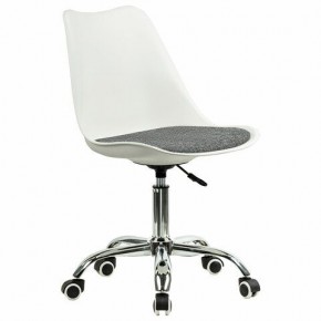 Кресло стул BRABIX "Eames MG-310 CH", хром, пластик белый, ткань серая, 532924 в Лысьве - lysva.ok-mebel.com | фото 2