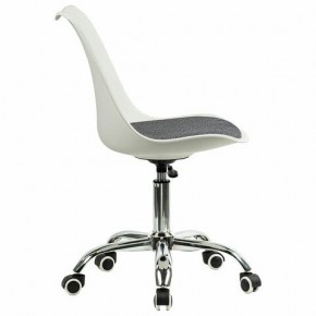 Кресло стул BRABIX "Eames MG-310 CH", хром, пластик белый, ткань серая, 532924 в Лысьве - lysva.ok-mebel.com | фото 3