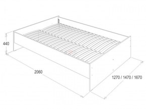 Кровать 1.6 каркас + спинка головная + 2 ящика Ольга-14 без основания в Лысьве - lysva.ok-mebel.com | фото 3
