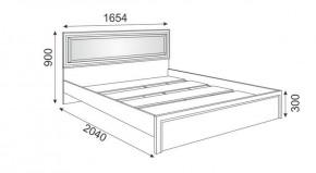 Кровать 1.6 М09 с мягкой спинкой и настилом Беатрис (Орех гепланкт) в Лысьве - lysva.ok-mebel.com | фото