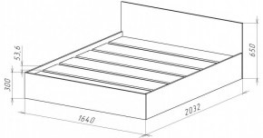 НИЦЦА-14 Кровать 1600 с настилом ЛДСП (НЦ.14) в Лысьве - lysva.ok-mebel.com | фото 3