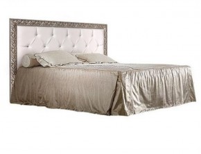 Кровать 2-х спальная (1,4 м) Тиффани штрих-лак/серебро с мягким изголовьем (ТФКР140-2) в Лысьве - lysva.ok-mebel.com | фото