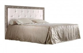 Кровать 2-х спальная(1,6 м)Тиффани Premium черная/серебро с мягким элементом со стразами с подъемным механизмом (ТФКР-2[3][7](П) в Лысьве - lysva.ok-mebel.com | фото